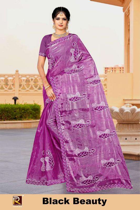 Ronisha Black beauty Saree wholesale suppliers in Delhi