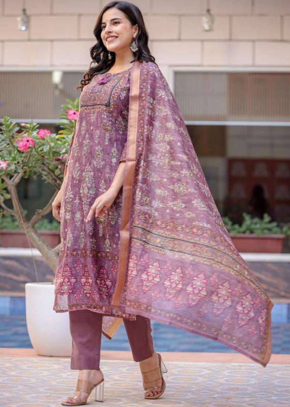 Sabella Chanderi Silk Kurti fabric suppliers in Surat