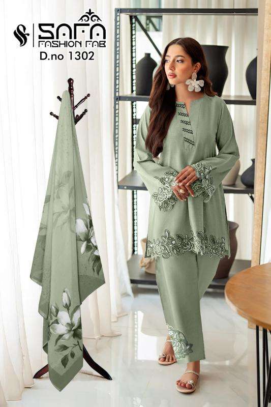 Safa Fashion Fab 1302  Surat Net Salwar Kameez Wholesale