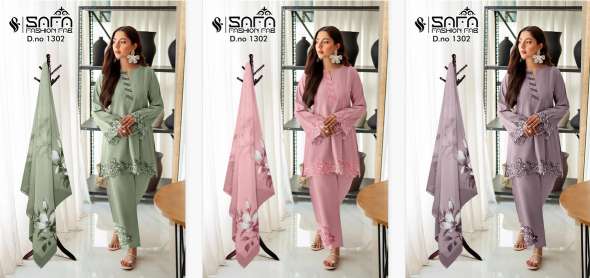 Safa Fashion Fab 1302  Surat Net Salwar Kameez Wholesale