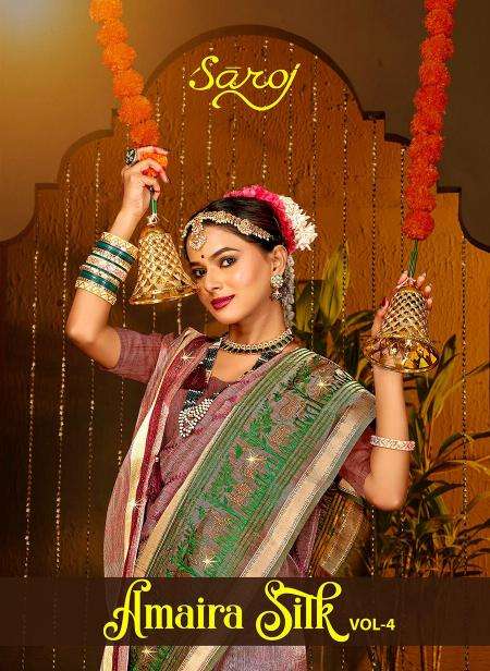 Saroj Amaira silk vol.4 Surat Saree catalog