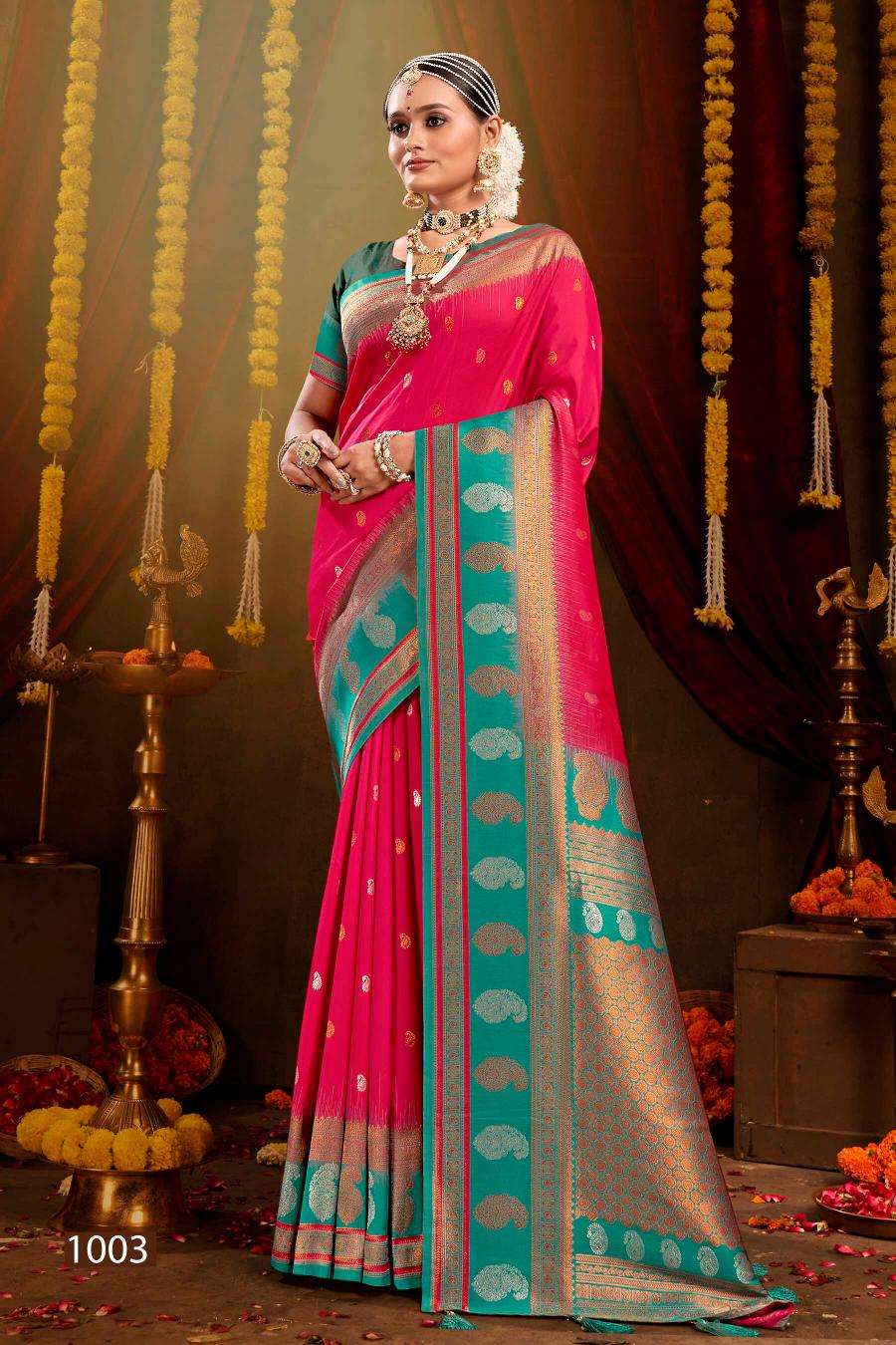 Saroj Meraki silk vol.1 50*600 Saree shopping online cash on delivery