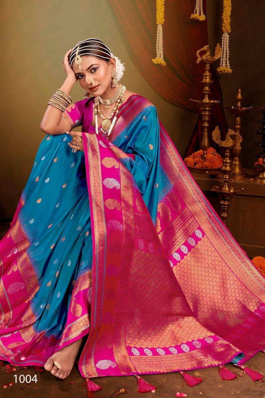 Saroj Meraki silk vol.1 50*600 Saree shopping online cash on delivery