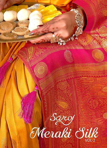 Saroj Meraki silk vol.2 50*600 Best saree collection online