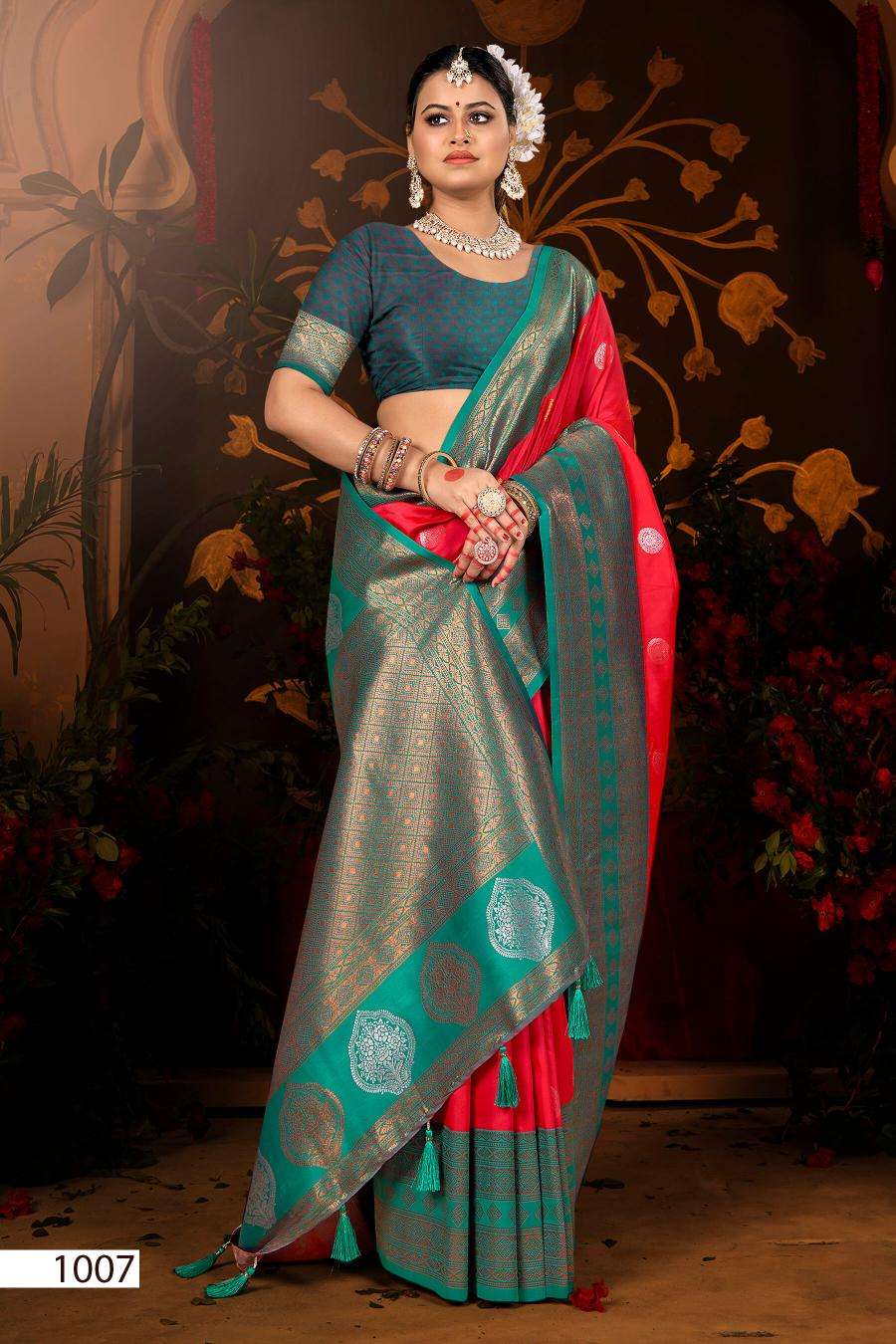 Saroj Meraki silk vol.6 50*600 Wholesale saree market in Surat online