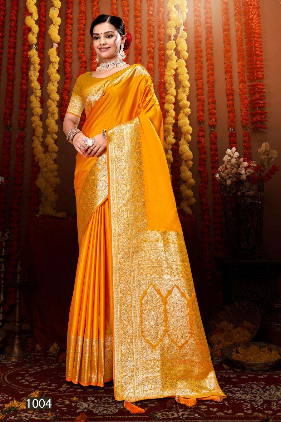 Saroj Milan Satin silk vol.5 Bridal Saree wholesalers