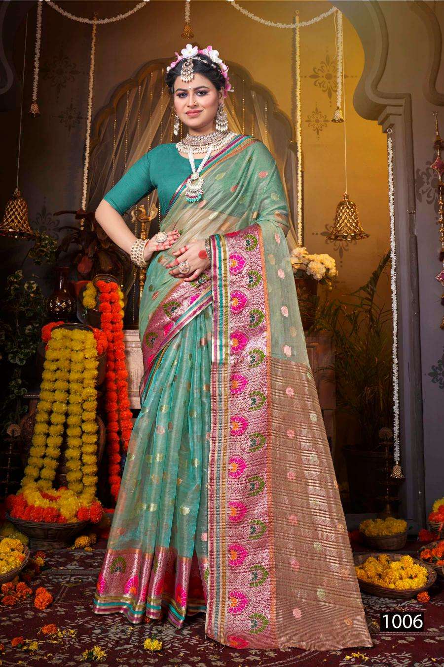 Saroj Pretty woman tissue vol.4 Saree Wholesalers in Surat