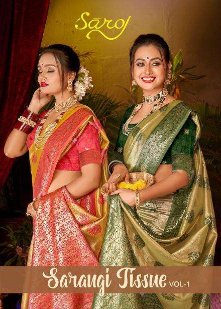 Saroj Sarangi tissue Vol.1 Saree exporter in Gujarat