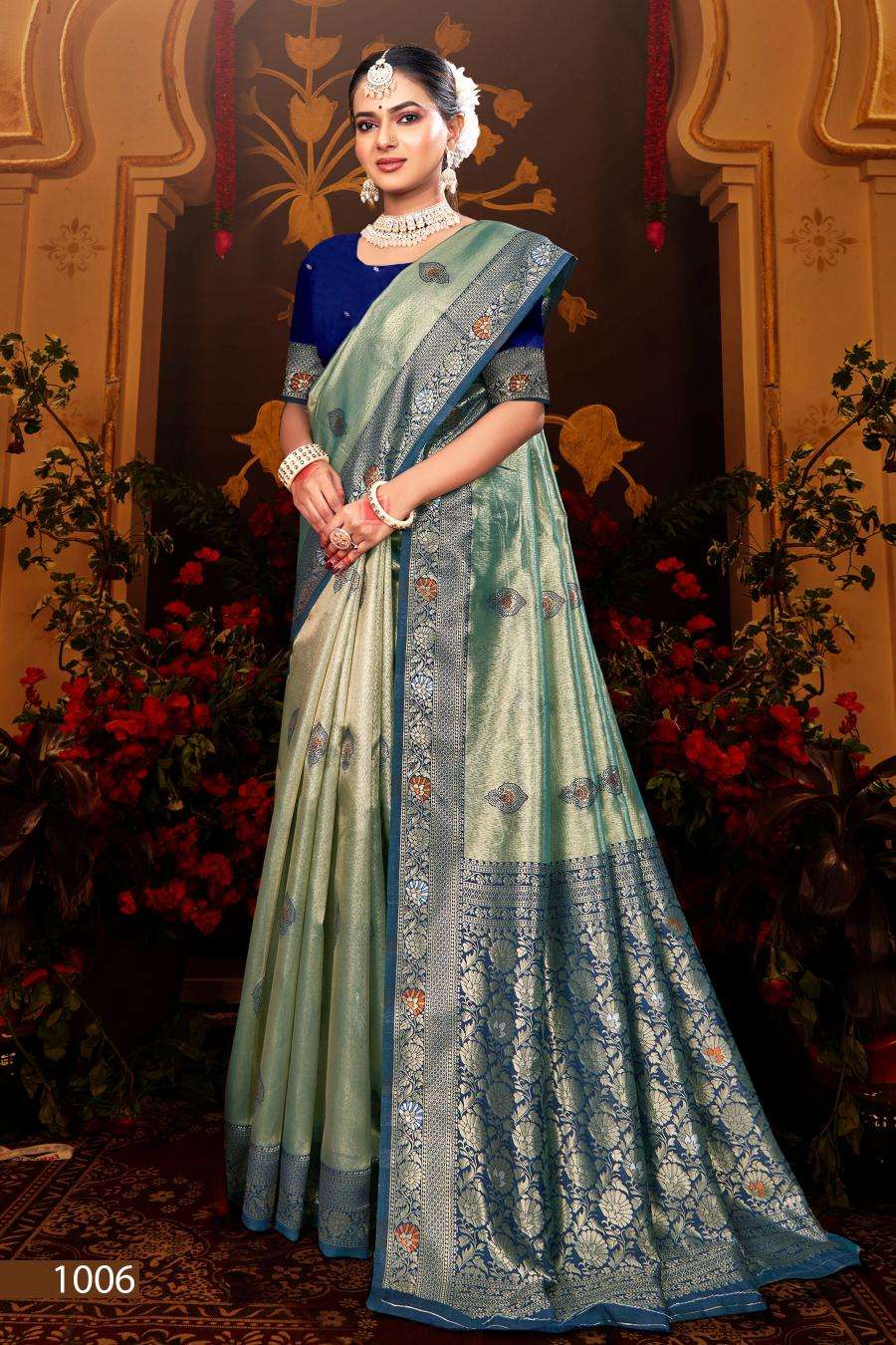 Saroj Sarangi tissue Vol.2 Bridal saree wholesale in Gujarat