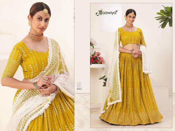 SIYA VOL-1 MUSTARD 8003 THIS WEDDING SEASON Lehenga choli distributors in Surat