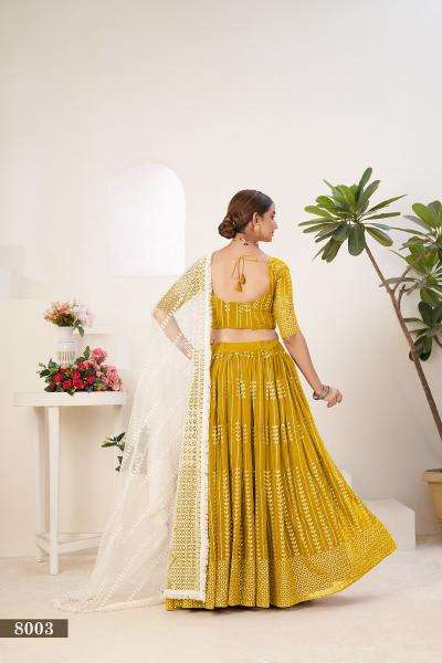 SIYA VOL-1 MUSTARD 8003 THIS WEDDING SEASON Lehenga choli distributors in Surat