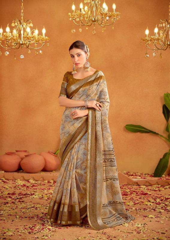 Sr Kalakruti Soft Cotton Printed Wholesale saree suppliers in Ahmedabad