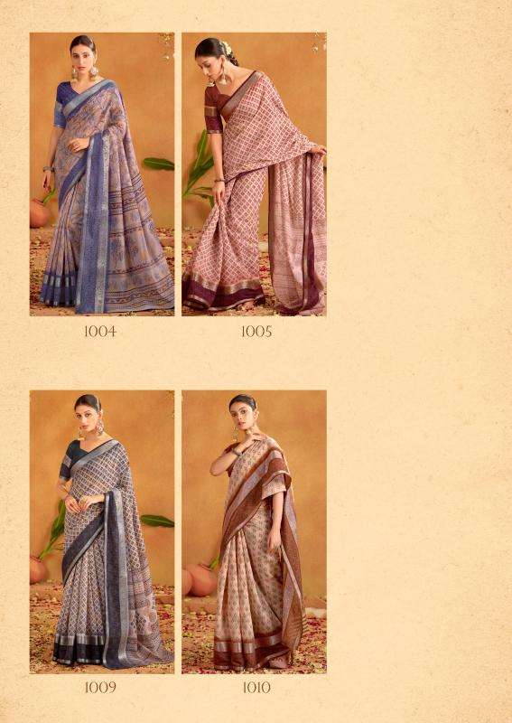 Sr Kalakruti Soft Cotton Printed Wholesale saree suppliers in Ahmedabad