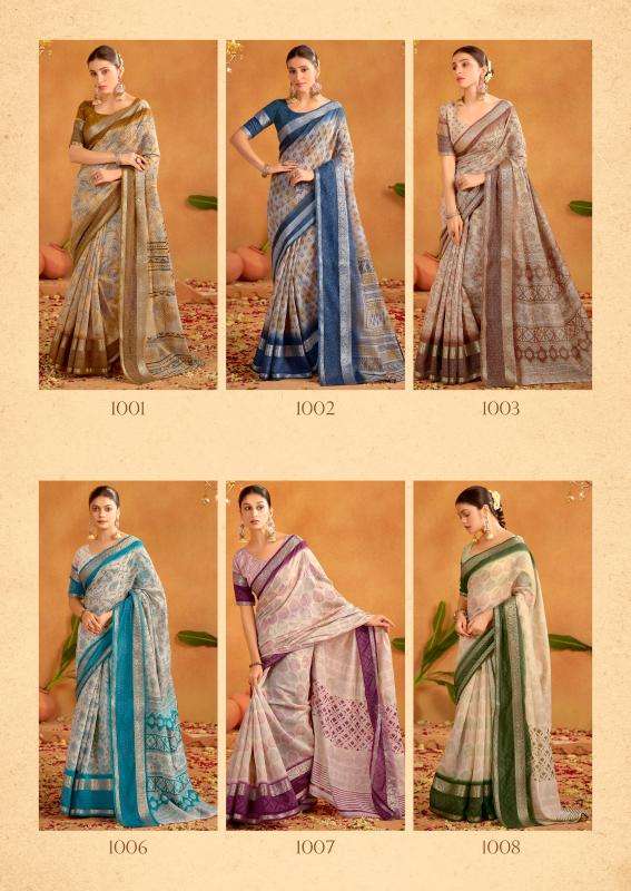 Sr Kalakruti Soft Cotton Printed Wholesale saree suppliers in Ahmedabad