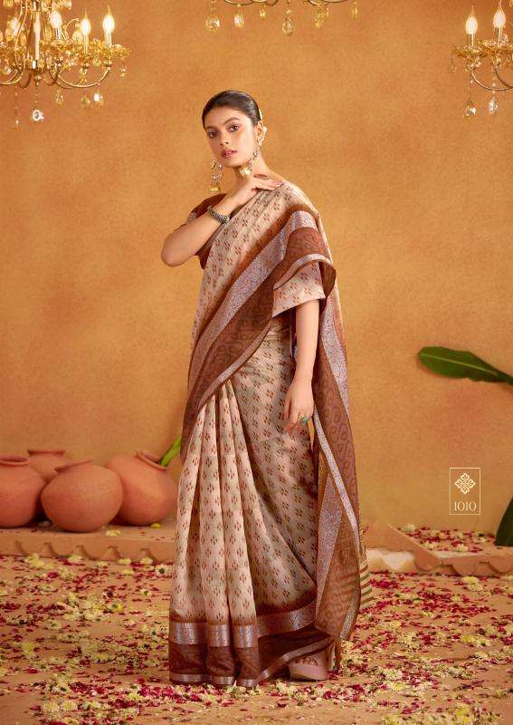 Sr Kalakruti Soft Cotton Printed Wholesale saree suppliers in Ahmedabad