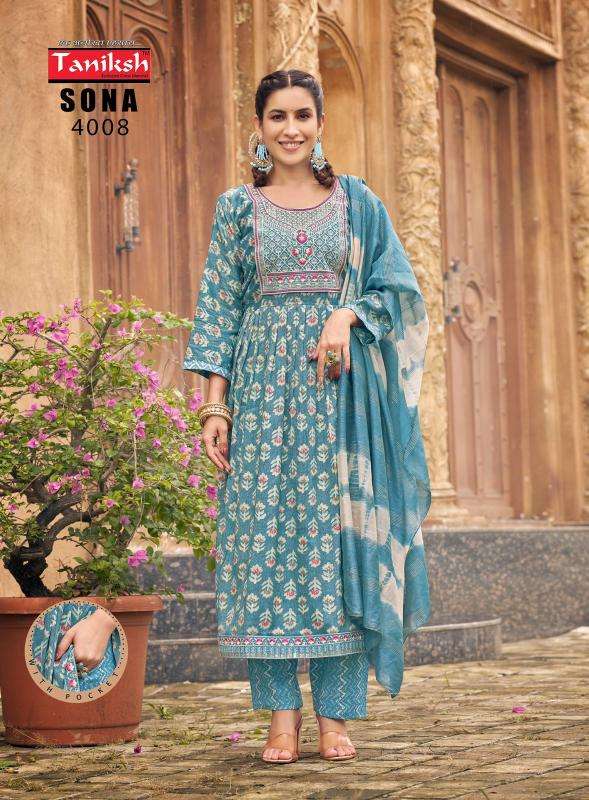 TANIKSH SONA Vol 4 Latest kurti designs at wholesale rates in Kolkata