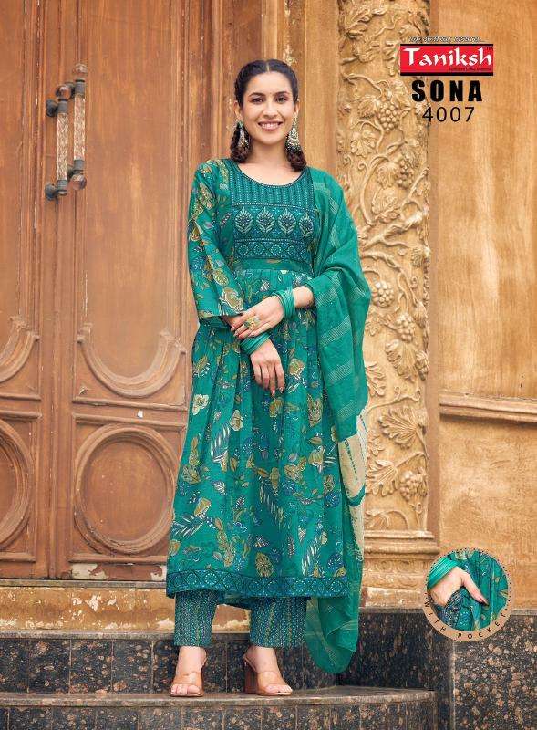 TANIKSH SONA Vol 4 Latest kurti designs at wholesale rates in Kolkata