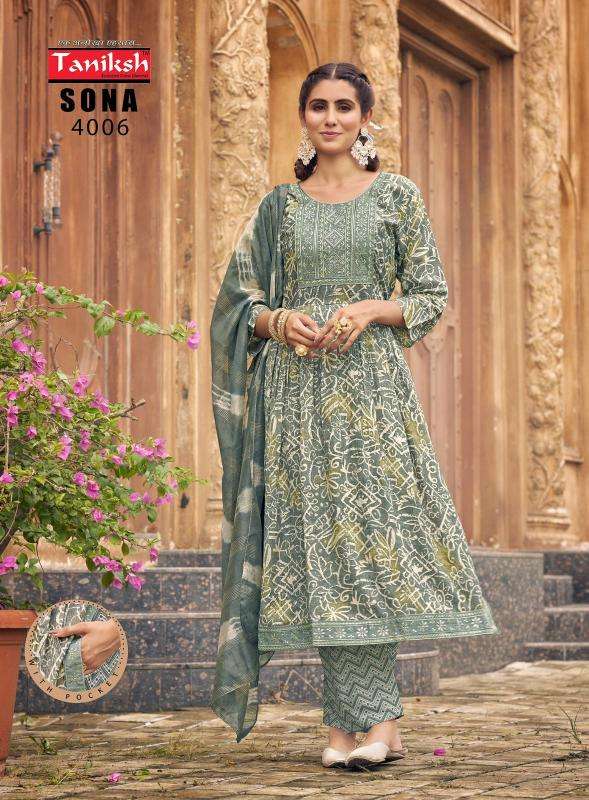 TANIKSH SONA Vol 4 Latest kurti designs at wholesale rates in Kolkata