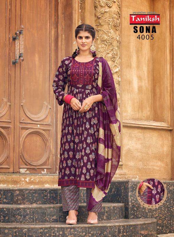 TANIKSH SONA Vol 4 Latest kurti designs at wholesale rates in Kolkata