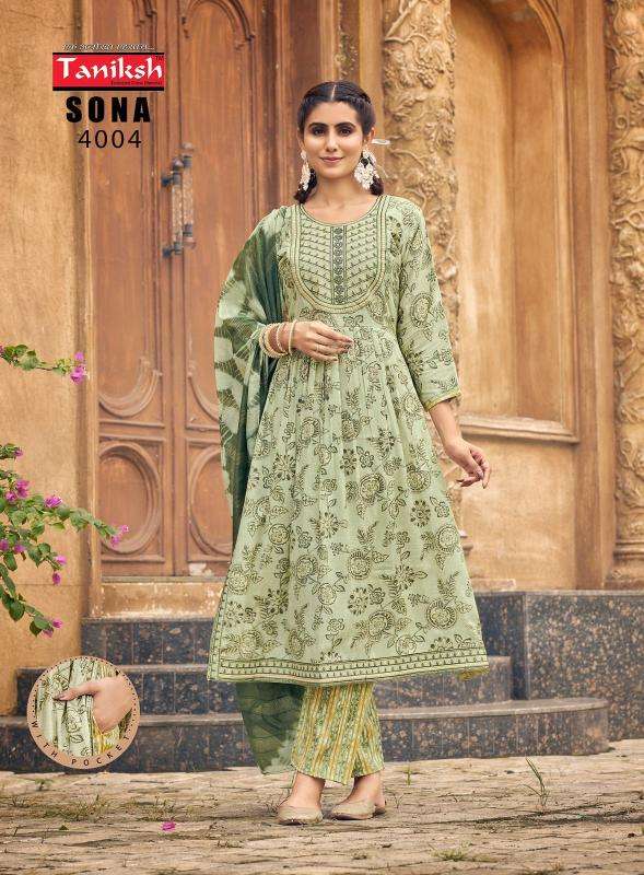 TANIKSH SONA Vol 4 Latest kurti designs at wholesale rates in Kolkata