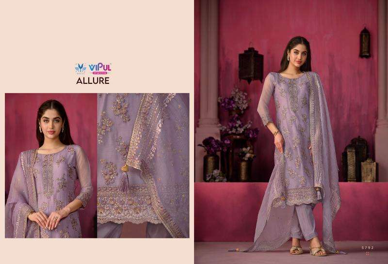 Vipul Allure Unstitched Dress Materials Wholesaler