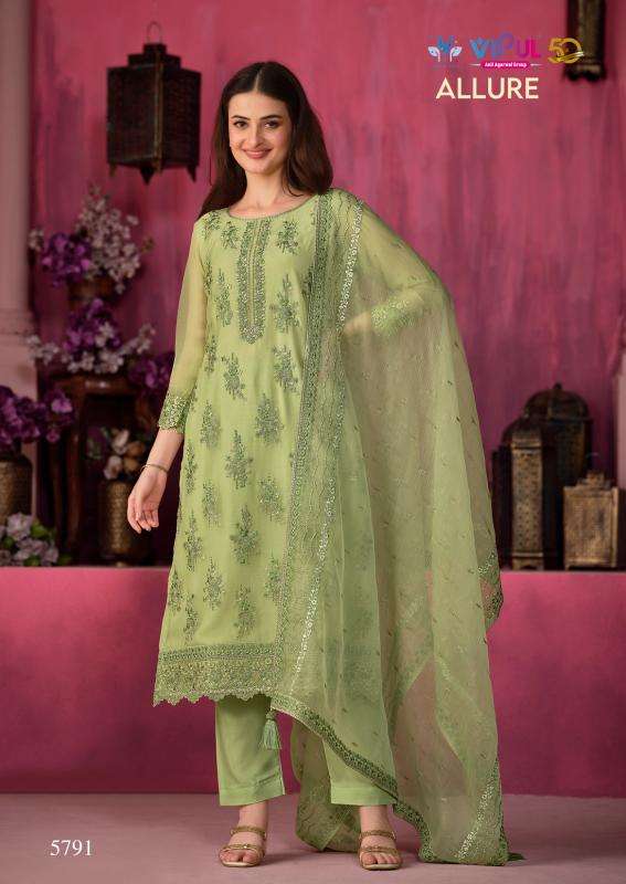 Vipul Allure Unstitched Dress Materials Wholesaler