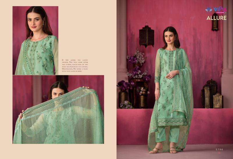 Vipul Allure Unstitched Dress Materials Wholesaler