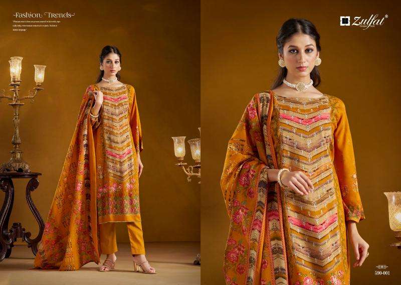 Zulfat Aayat Cotton Dress Material manufacturers in Ahmedabad