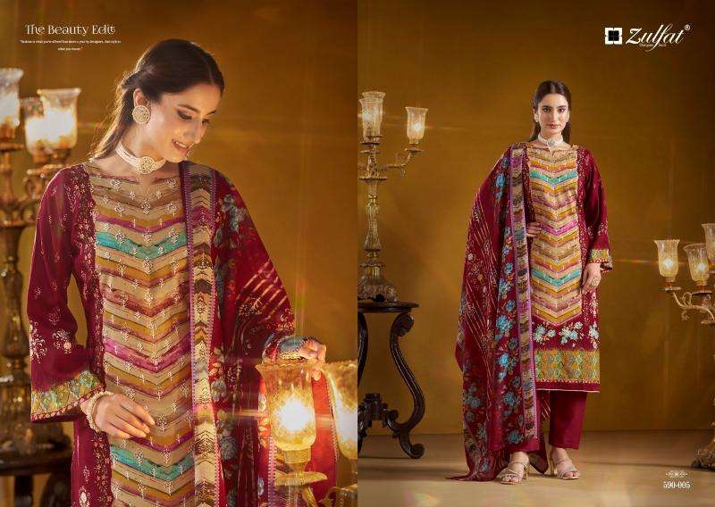 Zulfat Aayat Cotton Dress Material manufacturers in Ahmedabad