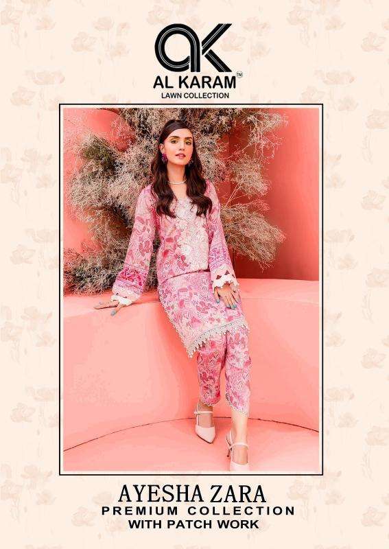 Al-Karam Ayesha Zara Vol-1 Printed dress material wholesalers in Gujarat