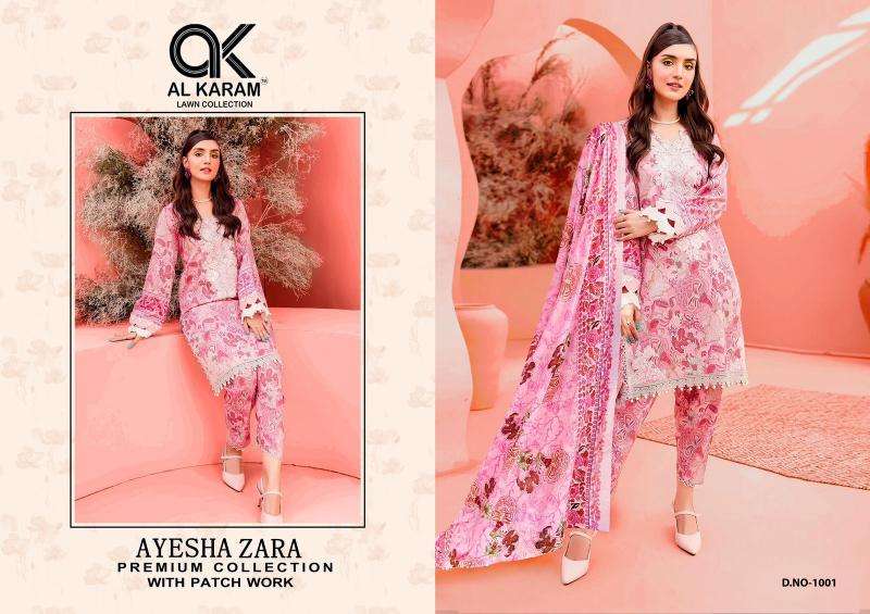 Al-Karam Ayesha Zara Vol-1 Printed dress material wholesalers in Gujarat