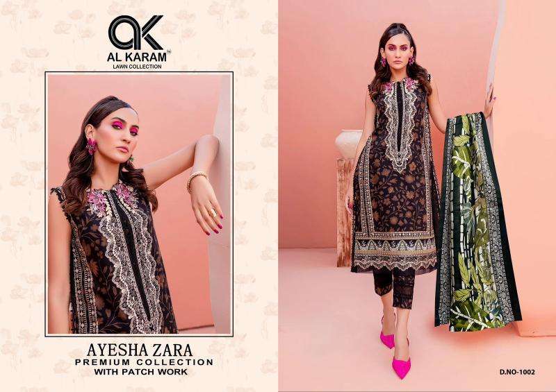 Al-Karam Ayesha Zara Vol-1 Printed dress material wholesalers in Gujarat