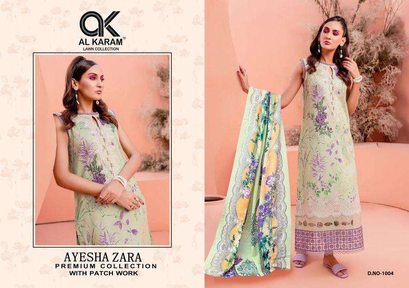 Al-Karam Ayesha Zara Vol-1 Printed dress material wholesalers in Gujarat