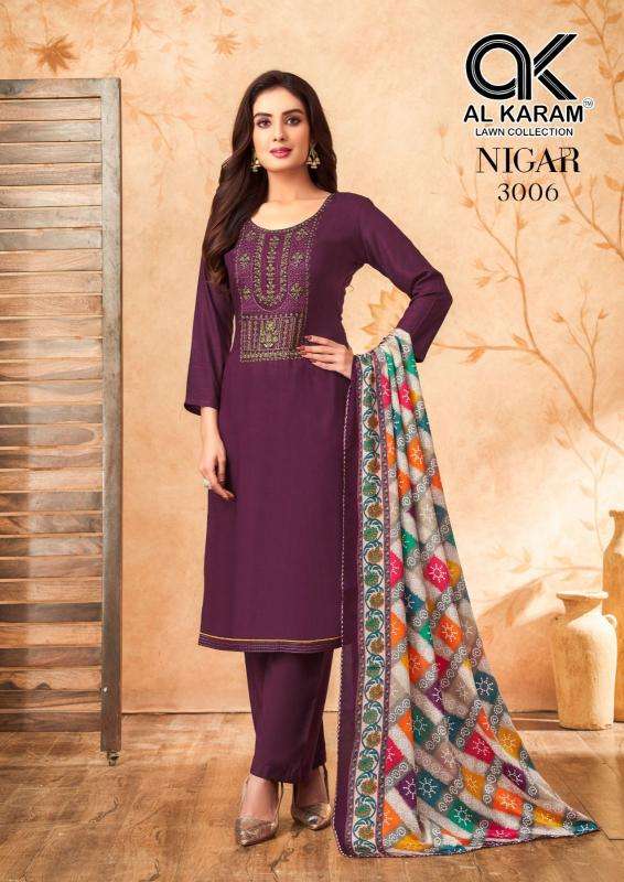 Al Karam Nigar Vol 3 Designer dress material wholesale