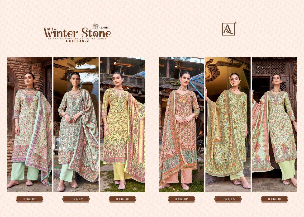 Alok Winter Stone Vol 2 Wholesale dress material market in Ahmedabad