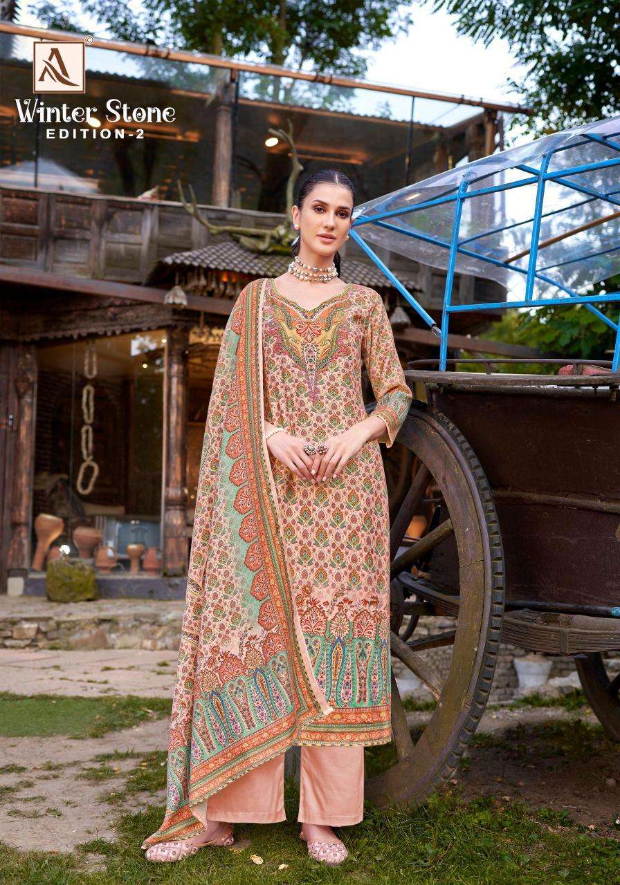 Alok Winter Stone Vol 2 Wholesale dress material market in Ahmedabad