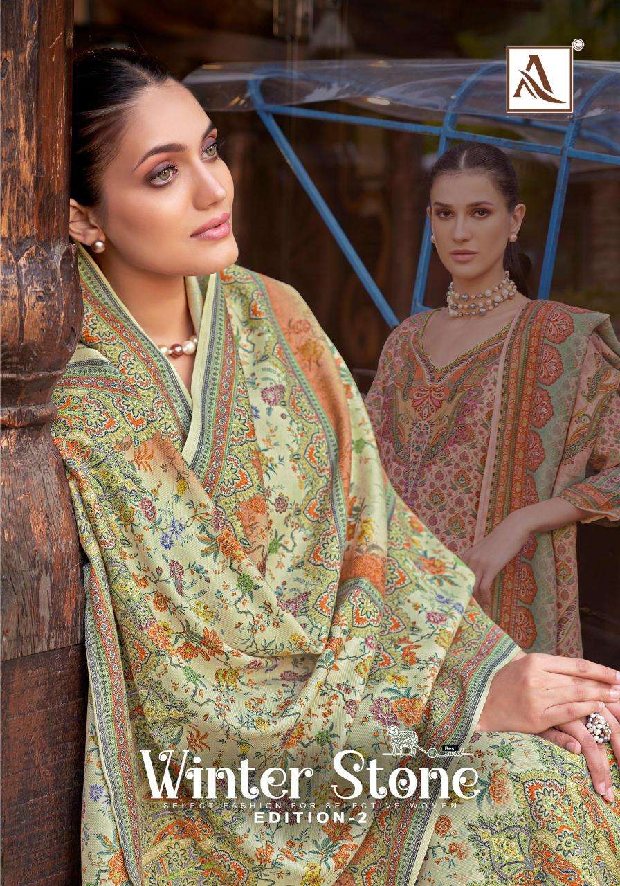 Alok Winter Stone Vol 2 Wholesale dress material market in Ahmedabad