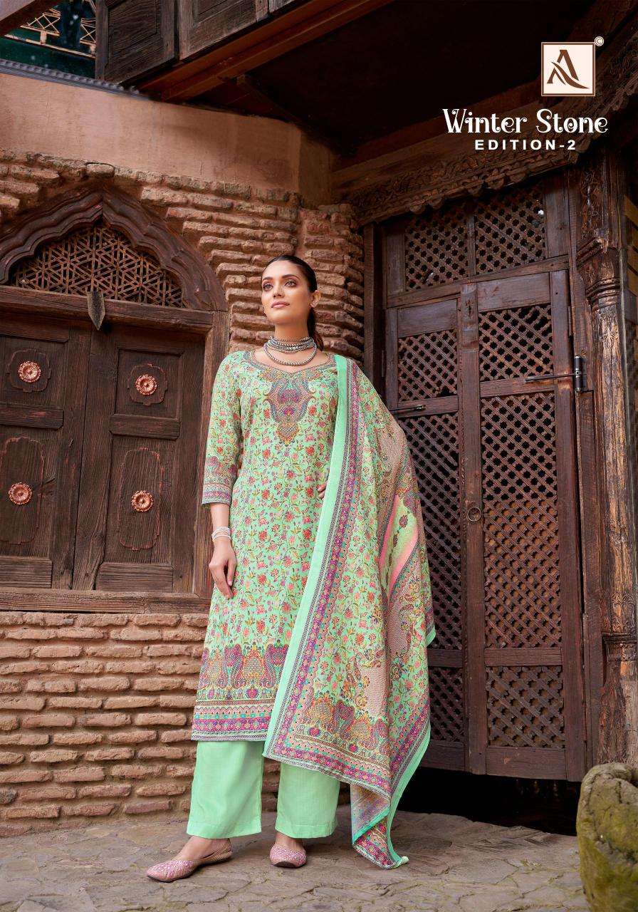 Alok Winter Stone Vol 2 Wholesale dress material market in Ahmedabad