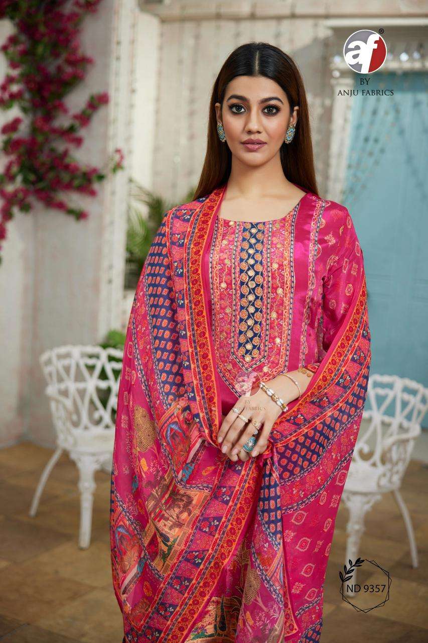 Anju Fabrics ND 9357 Party wear Kurtis Ahemdabad