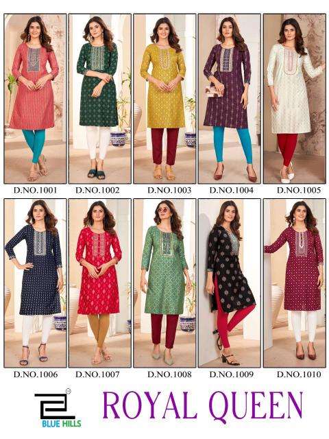 Blue Hills Royal Queen kurti wholesalers surat