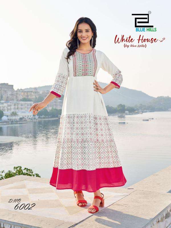 Blue Hills White House Vol 2 kurti wholesale market