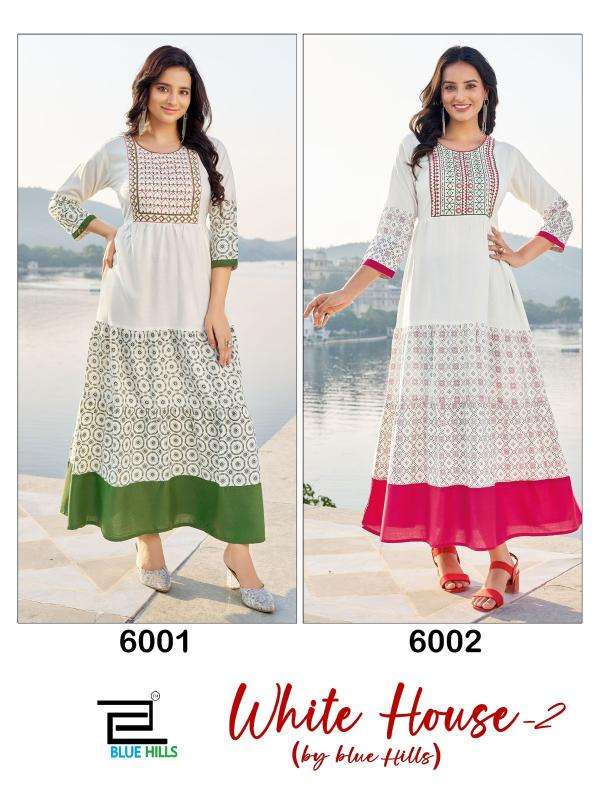 Blue Hills White House Vol 2 kurti wholesale market