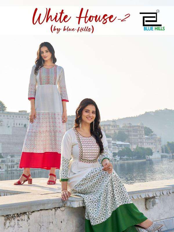 Blue Hills White House Vol 2 kurti wholesale market