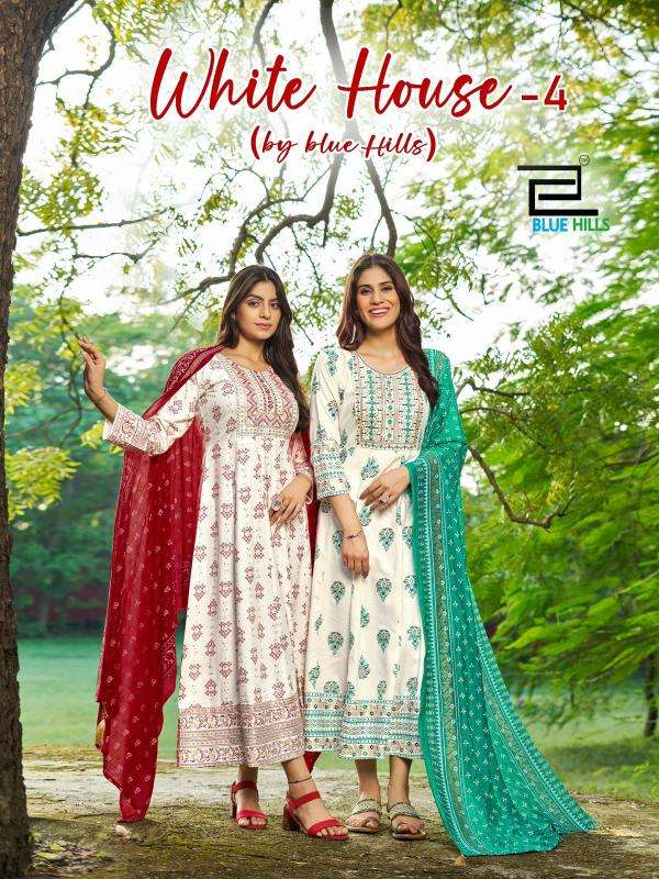 Blue Hills White House Vol 4 wholesale kurti