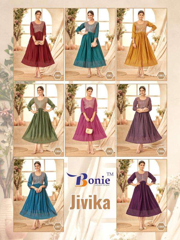 Bonie Jivika Party wear kurtis wholesale in Ahmedabad