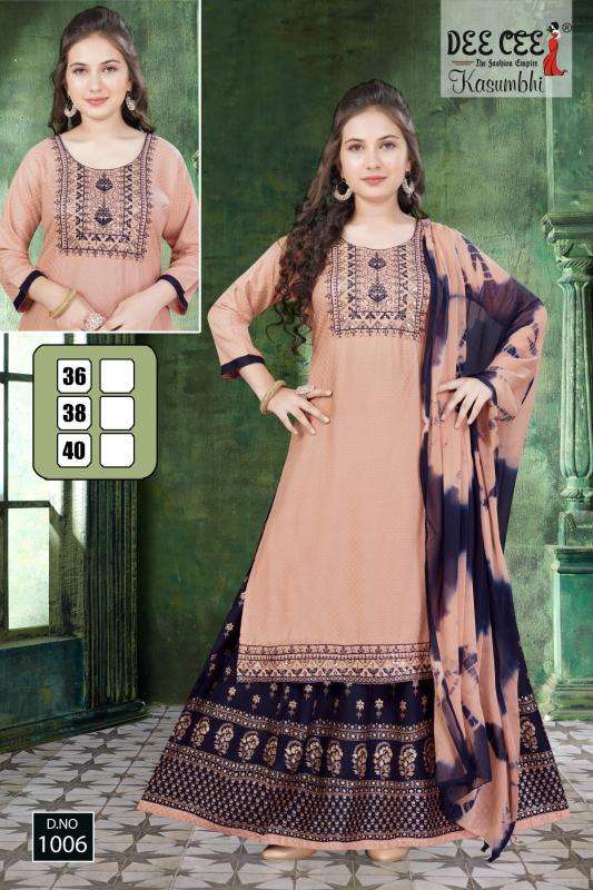 Deecee Kasumbhi Kurti catalog wholesale in Ahmedabad