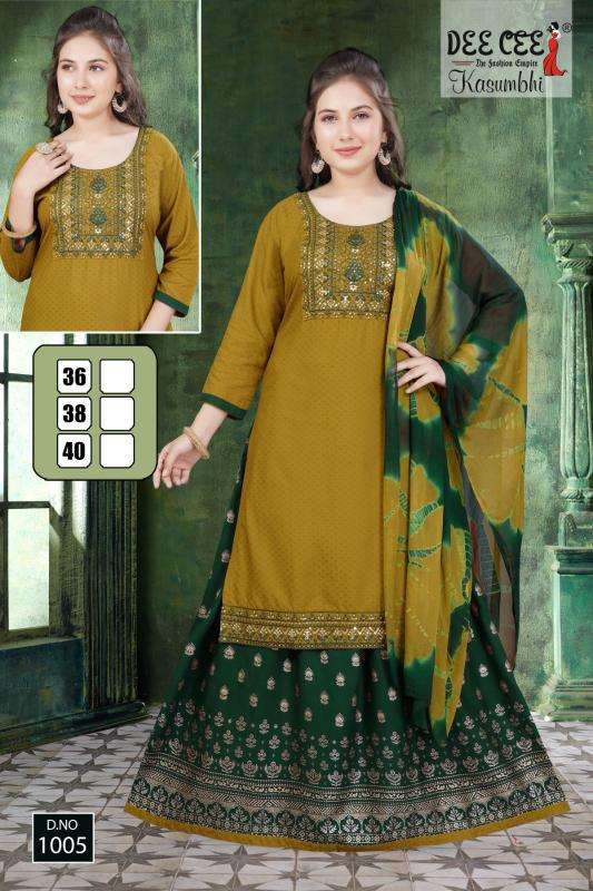 Deecee Kasumbhi Kurti catalog wholesale in Ahmedabad