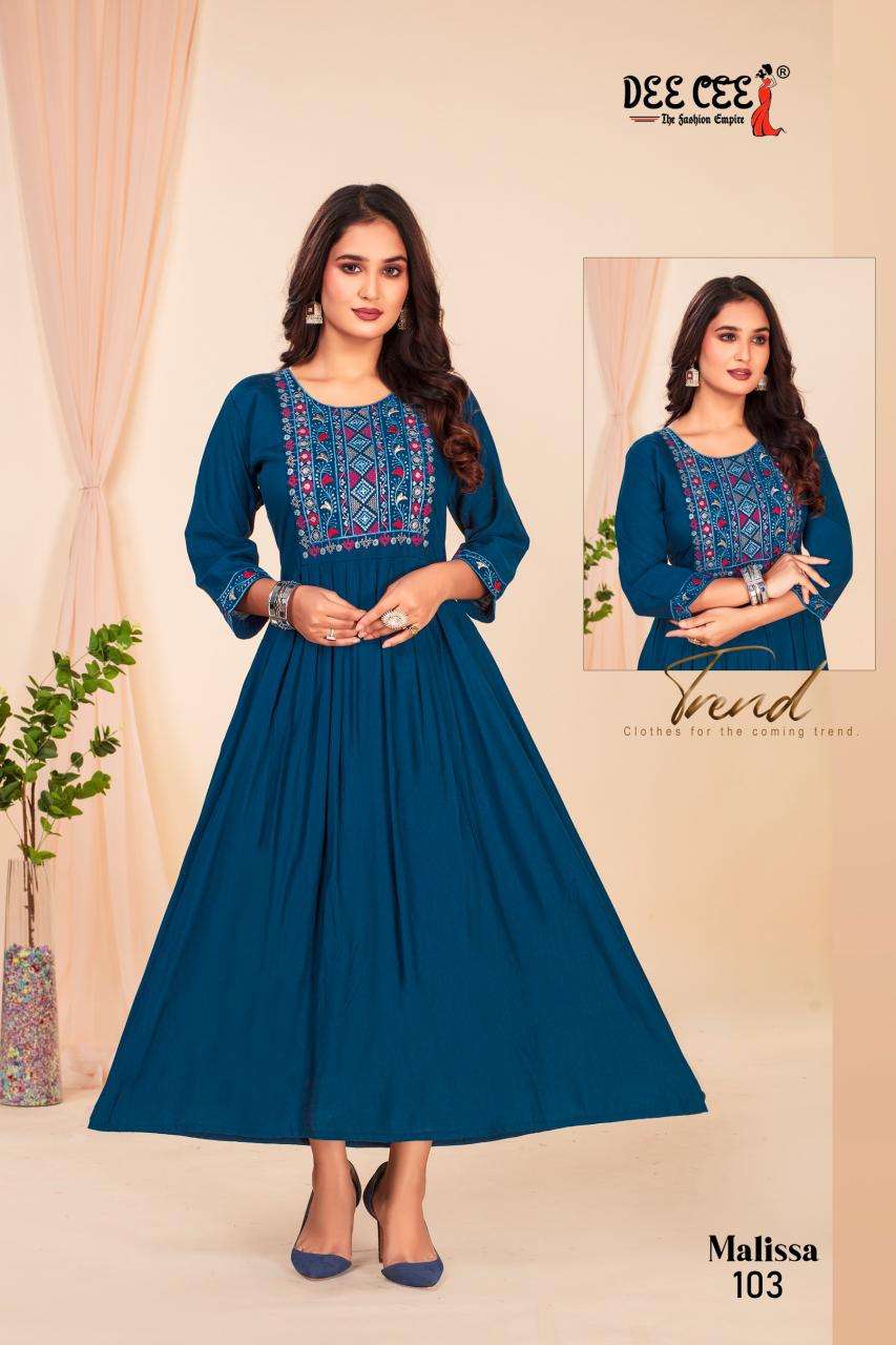 Deecee Malissa Wholesale anarkali kurtis