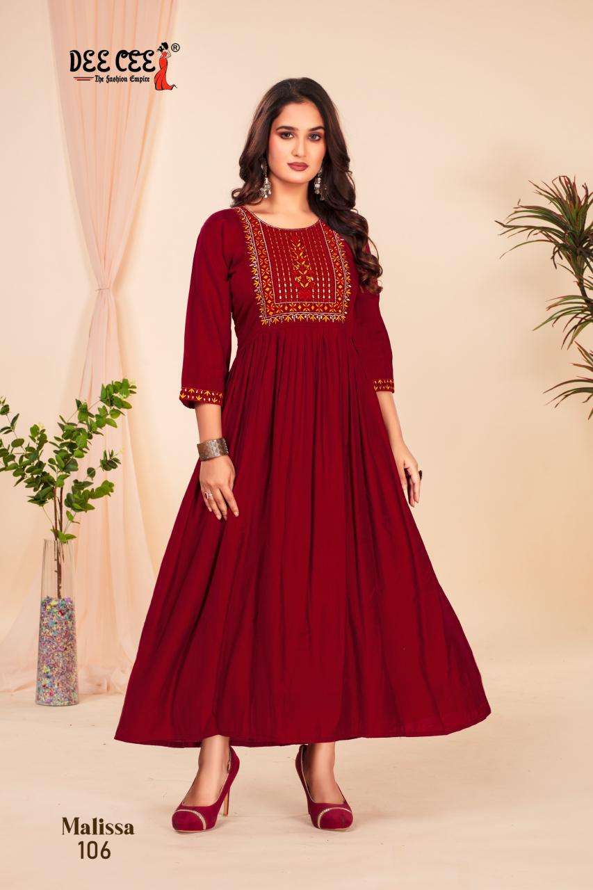 Deecee Malissa Wholesale anarkali kurtis