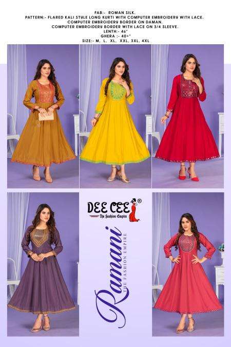 Deecee Ramani Designer Kurtis in bulk